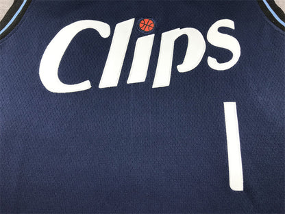 Men's LA Clippers James Harden #1 Navy 2023/24 Swingman Jerseys - City Edition