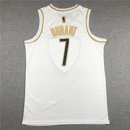 Men's Brooklyn Nets Kevin Durant #7 White Swingman Player Jerseys