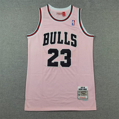 Men's Chicago Bulls Michael Jordan #23 Pink 1997/98 Hardwood Classics Swingman Jerseys