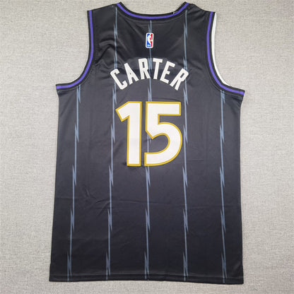 Men's Toronto Raptors Vince Carter #15 Black 2024/25 Swingman Player Jerseys - City Edition