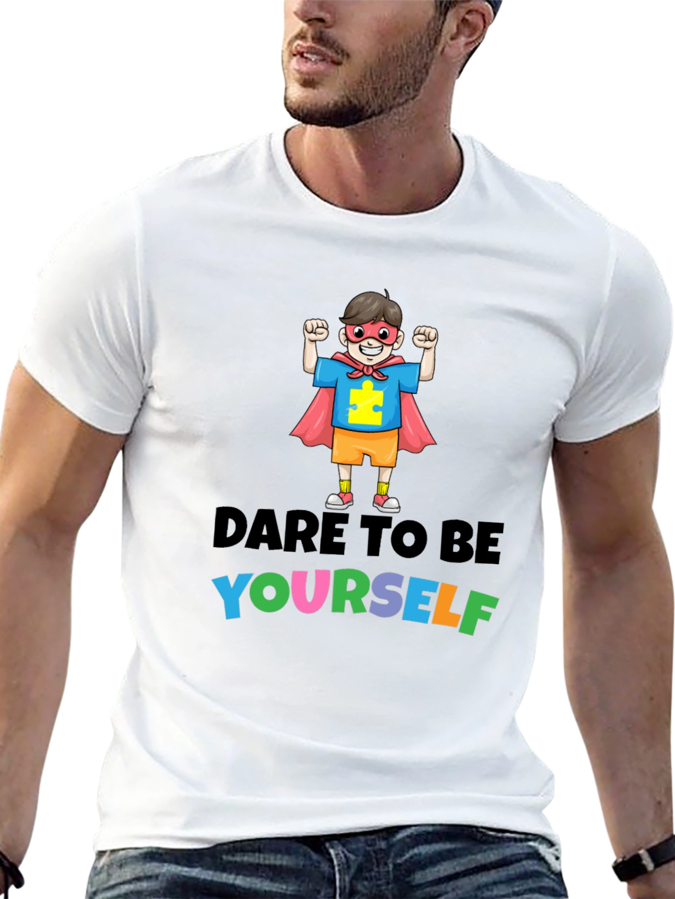 Dare to Be Yourself Autism Awareness T-Shirt
