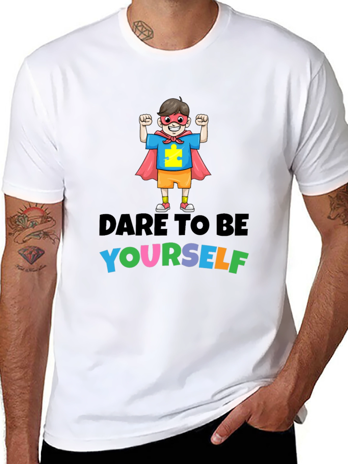 Dare to Be Yourself Autism Awareness T-Shirt