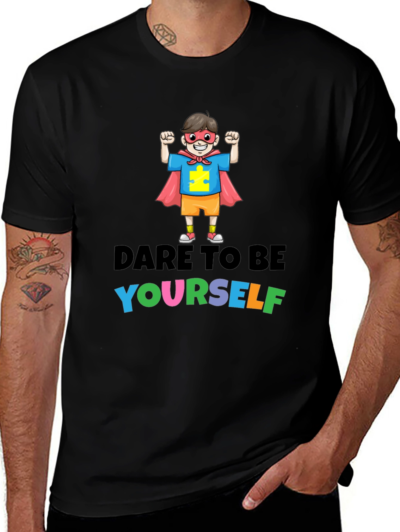 Dare to Be Yourself Autism Awareness T-Shirt