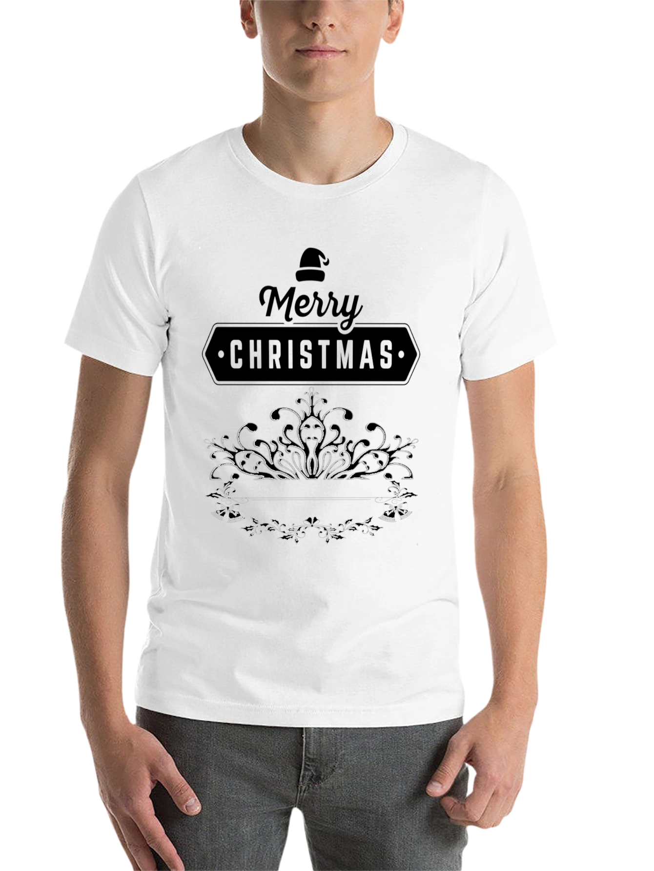 Festive Merry Christmas Graphic Tee - Holiday Style