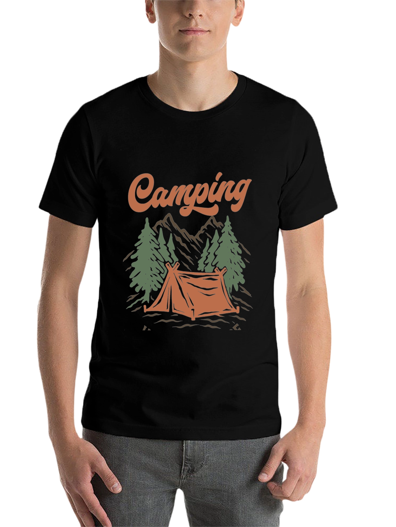 Camping Graphic Tee - Outdoor Adventure Shirt