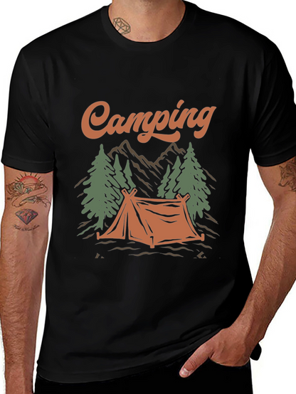 Camping Graphic Tee - Outdoor Adventure Shirt