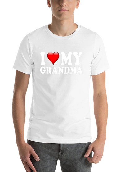 I Heart My Grandma Black T-Shirt