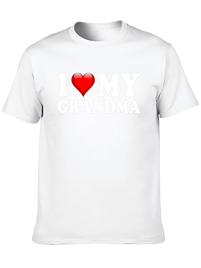 I Heart My Grandma Black T-Shirt