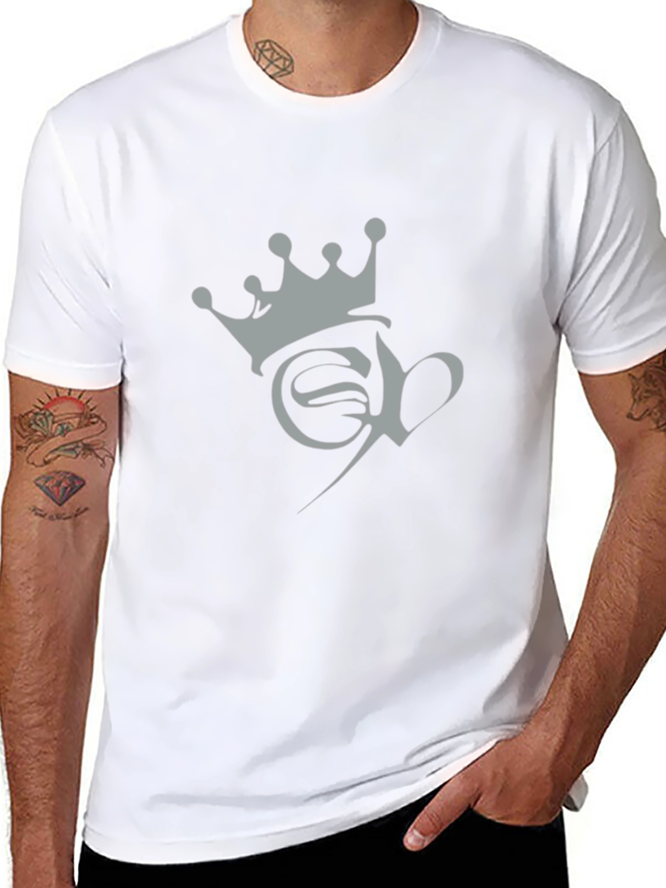 Crowned Logo Graphic Tee - Modern Fit