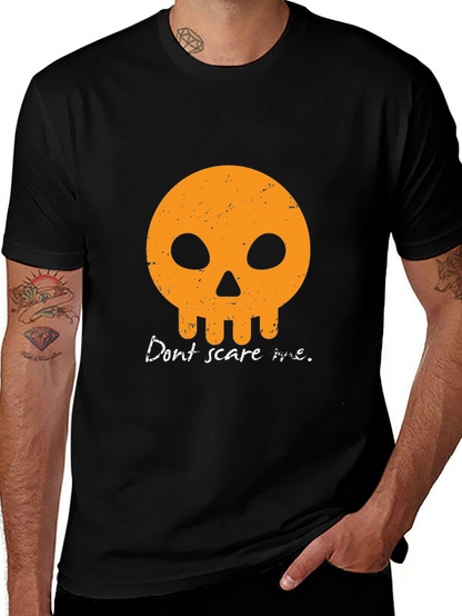 Dont Scare Me T-Shirt - Halloween Skull Graphic Tee