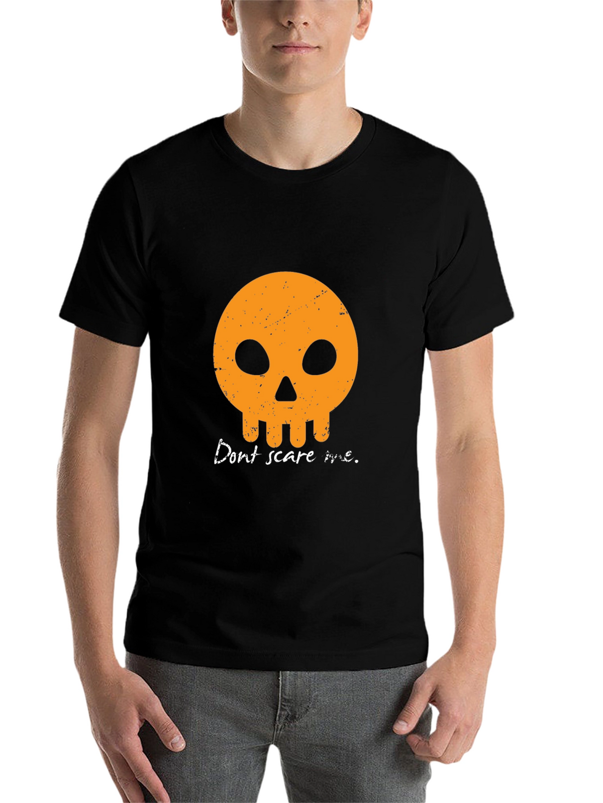 Dont Scare Me T-Shirt - Halloween Skull Graphic Tee