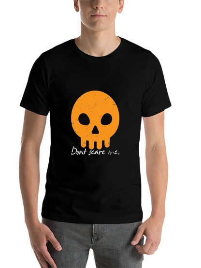Dont Scare Me T-Shirt - Halloween Skull Graphic Tee