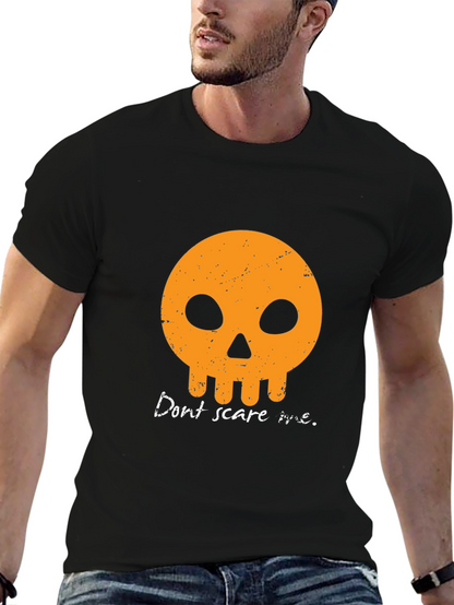 Dont Scare Me T-Shirt - Halloween Skull Graphic Tee
