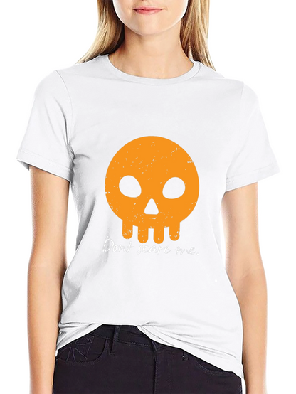 Dont Scare Me T-Shirt - Halloween Skull Graphic Tee