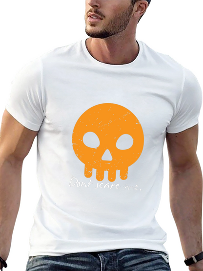 Dont Scare Me T-Shirt - Halloween Skull Graphic Tee