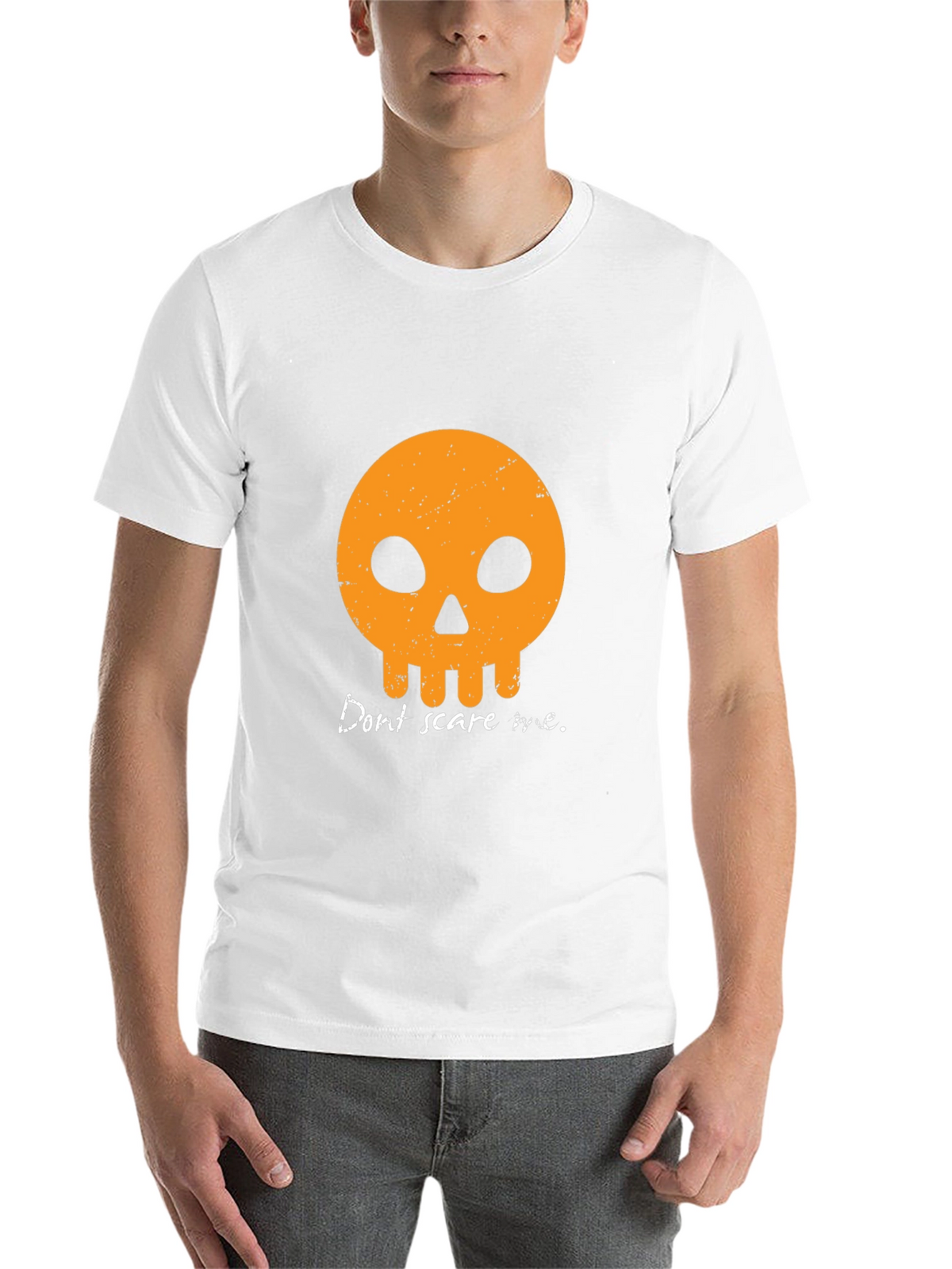 Dont Scare Me T-Shirt - Halloween Skull Graphic Tee