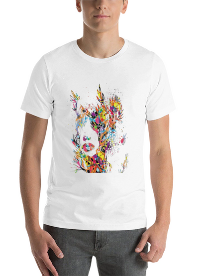 Abstract Art Mens Black T-Shirt