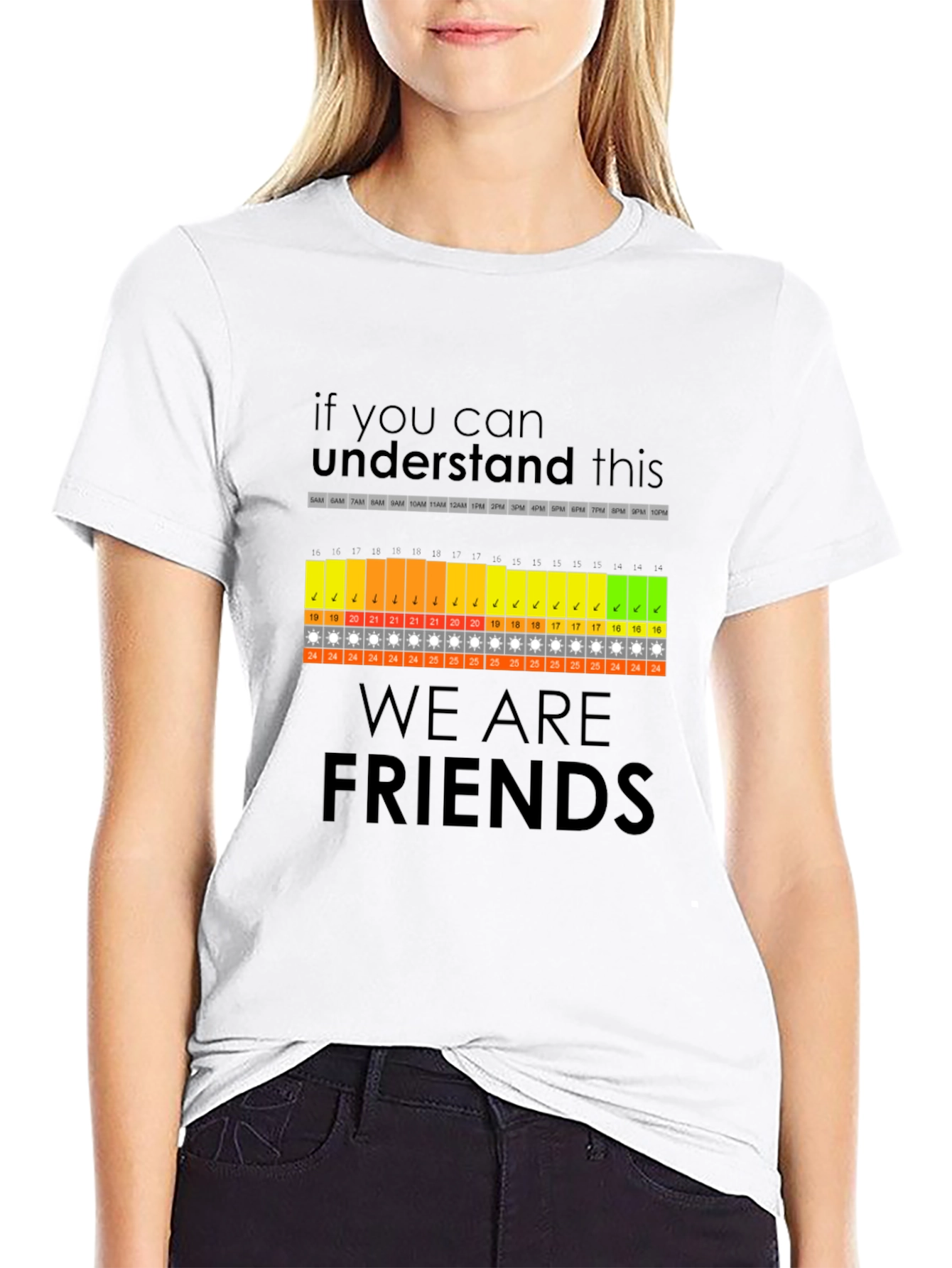 Funny Are We Friends? Daily Schedule T-Shirt