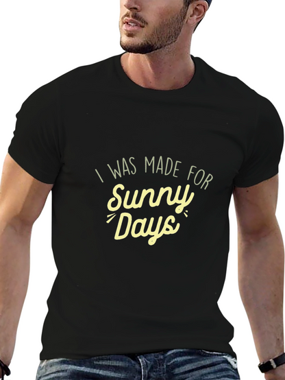 Sunny Days Black T-Shirt