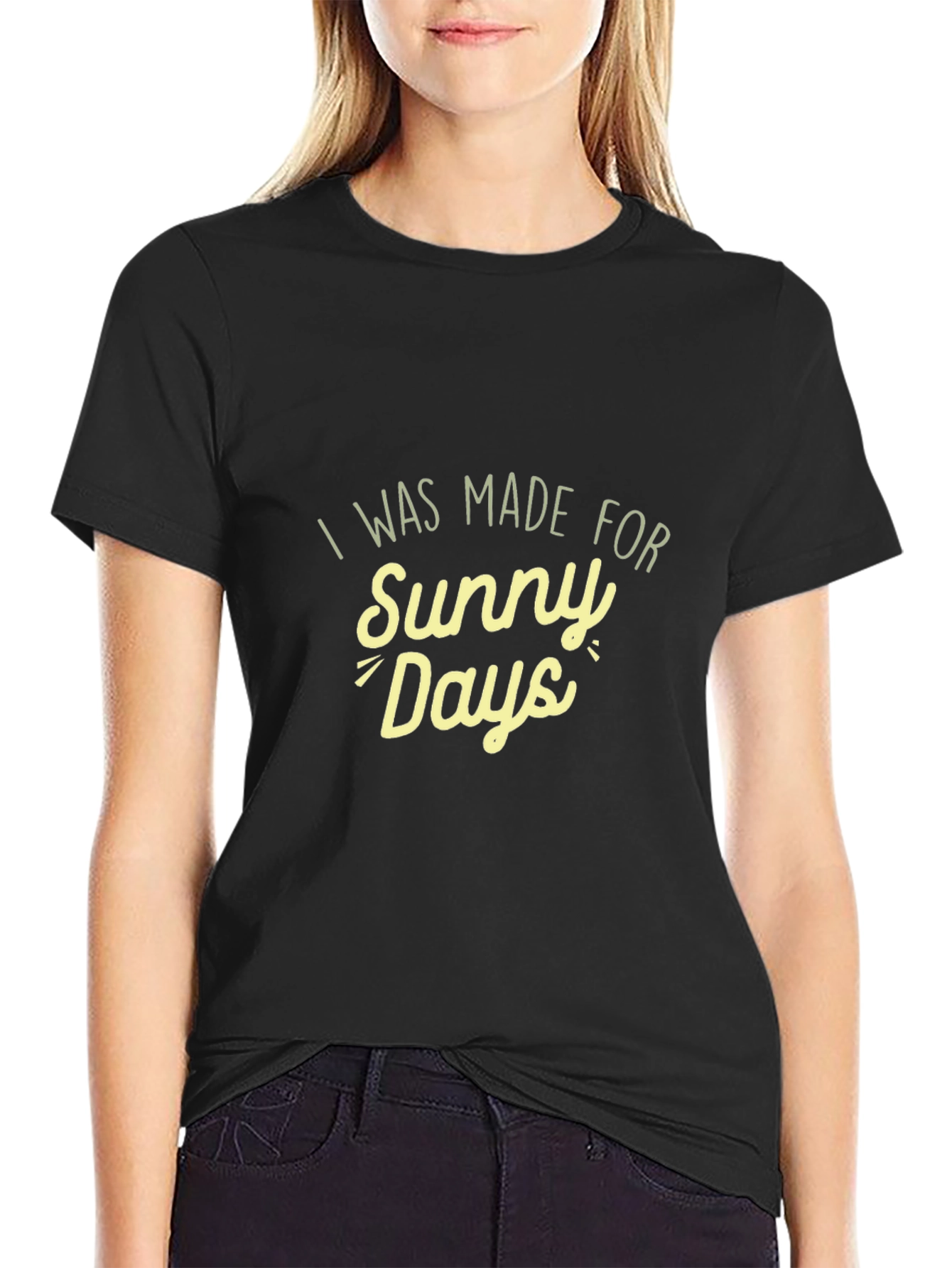 Sunny Days Black T-Shirt