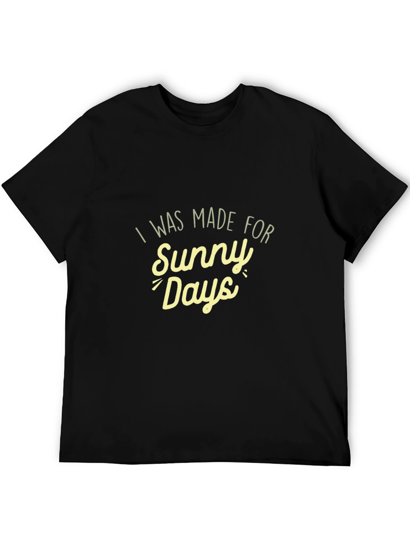 Sunny Days Black T-Shirt