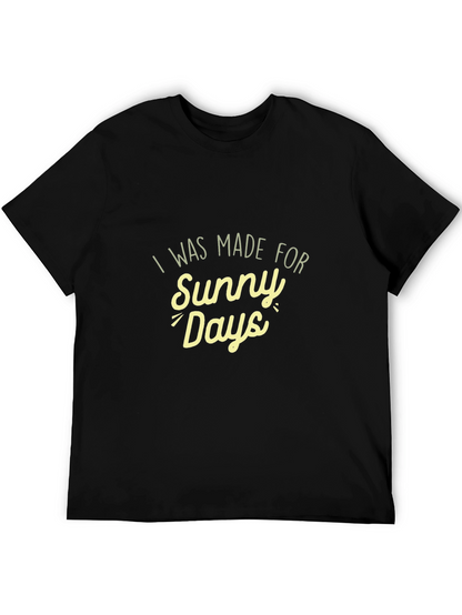 Sunny Days Black T-Shirt