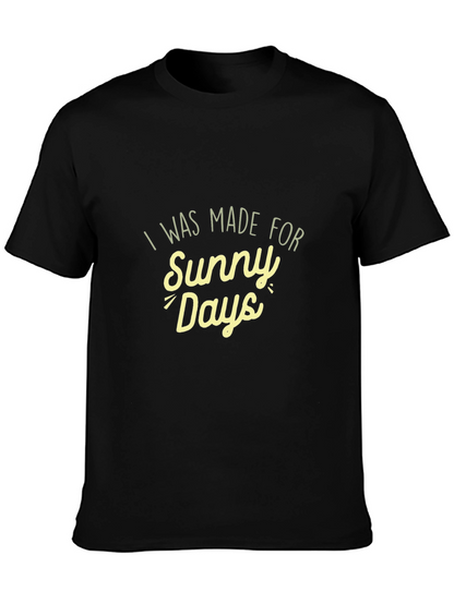 Sunny Days Black T-Shirt