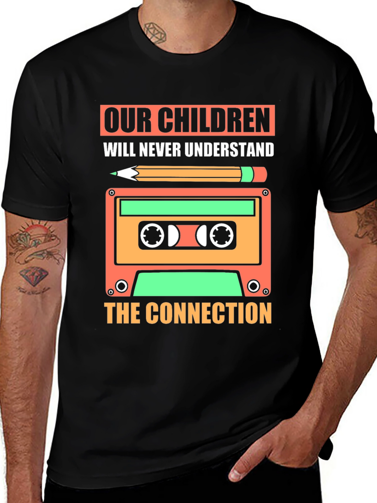 Retro Cassette Tape T-Shirt - Our Children Design