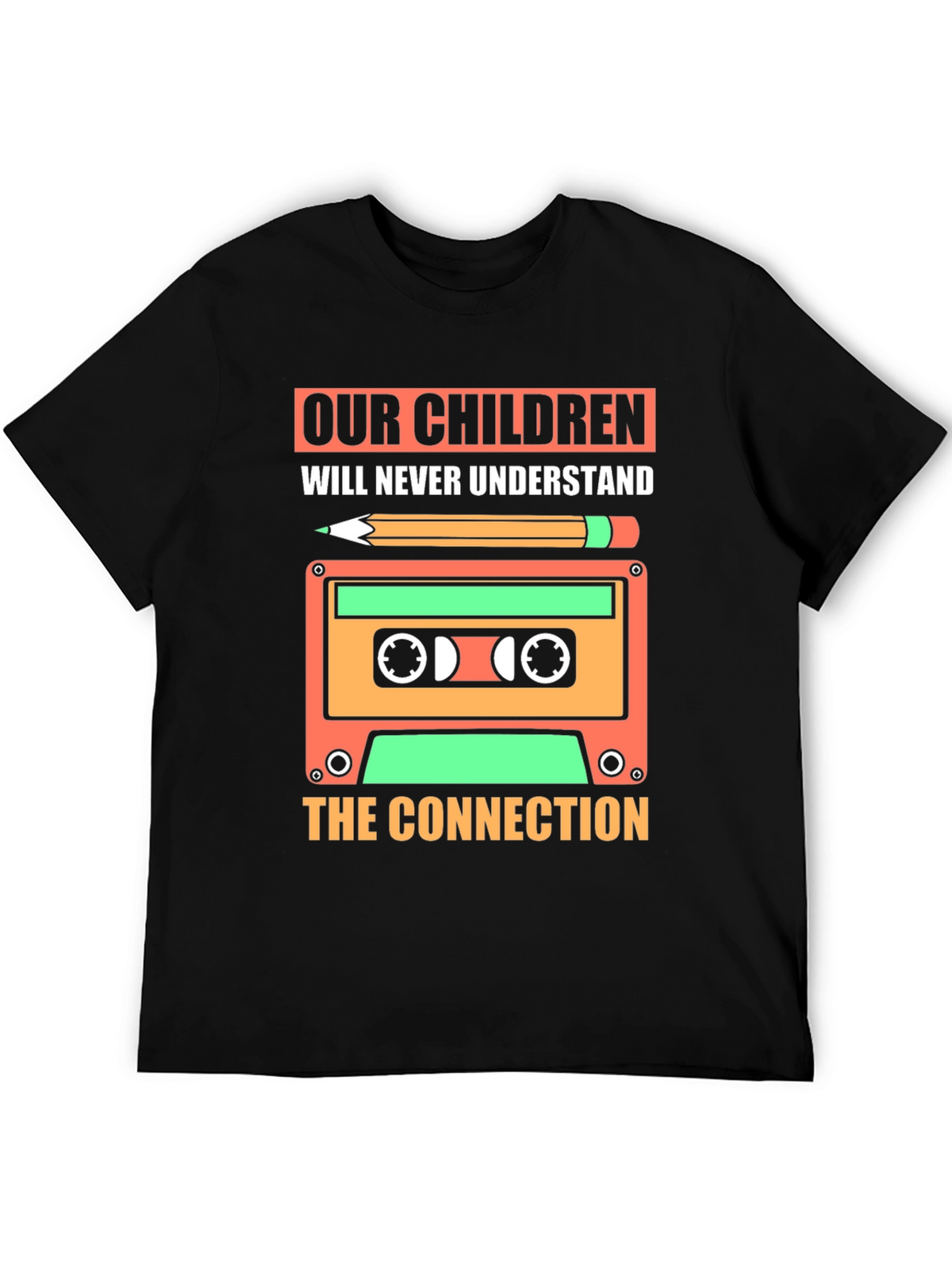 Retro Cassette Tape T-Shirt - Our Children Design