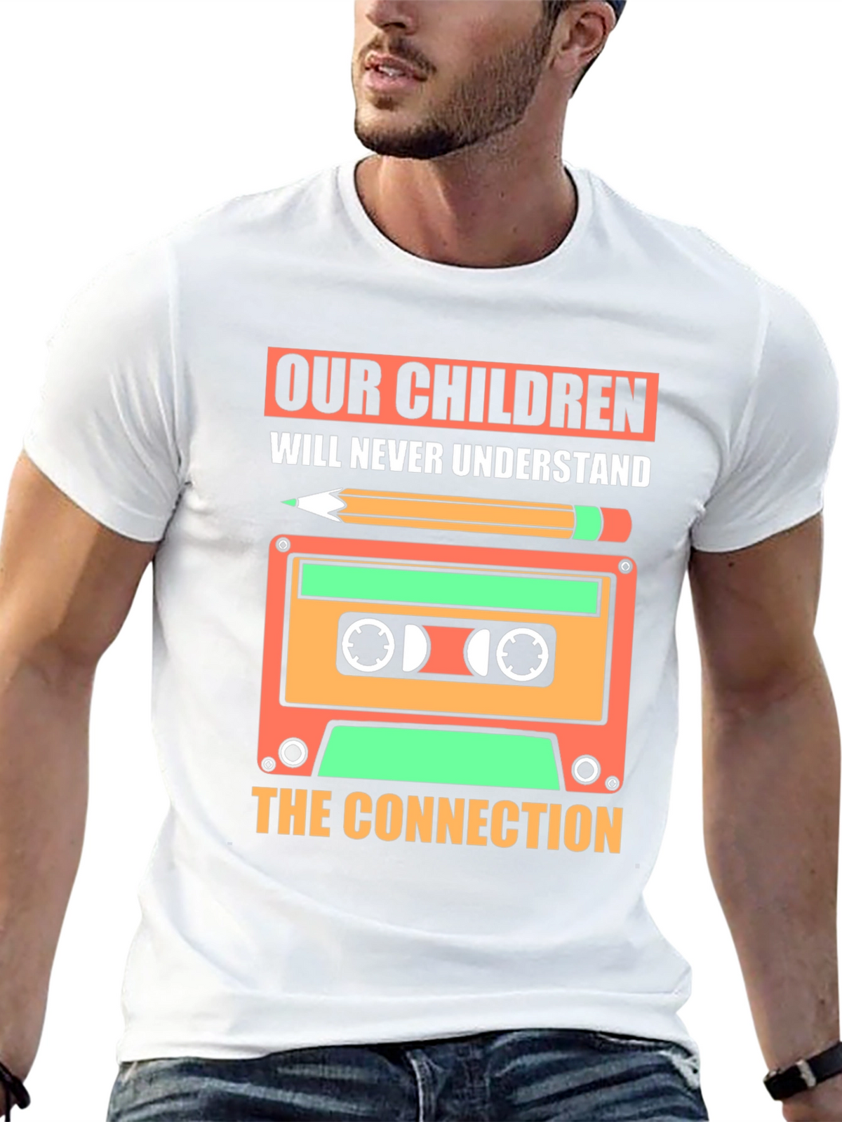 Retro Cassette Tape T-Shirt - Our Children Design