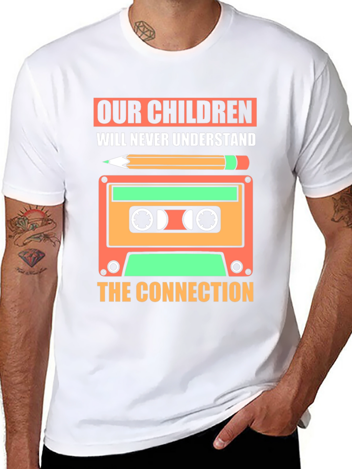 Retro Cassette Tape T-Shirt - Our Children Design