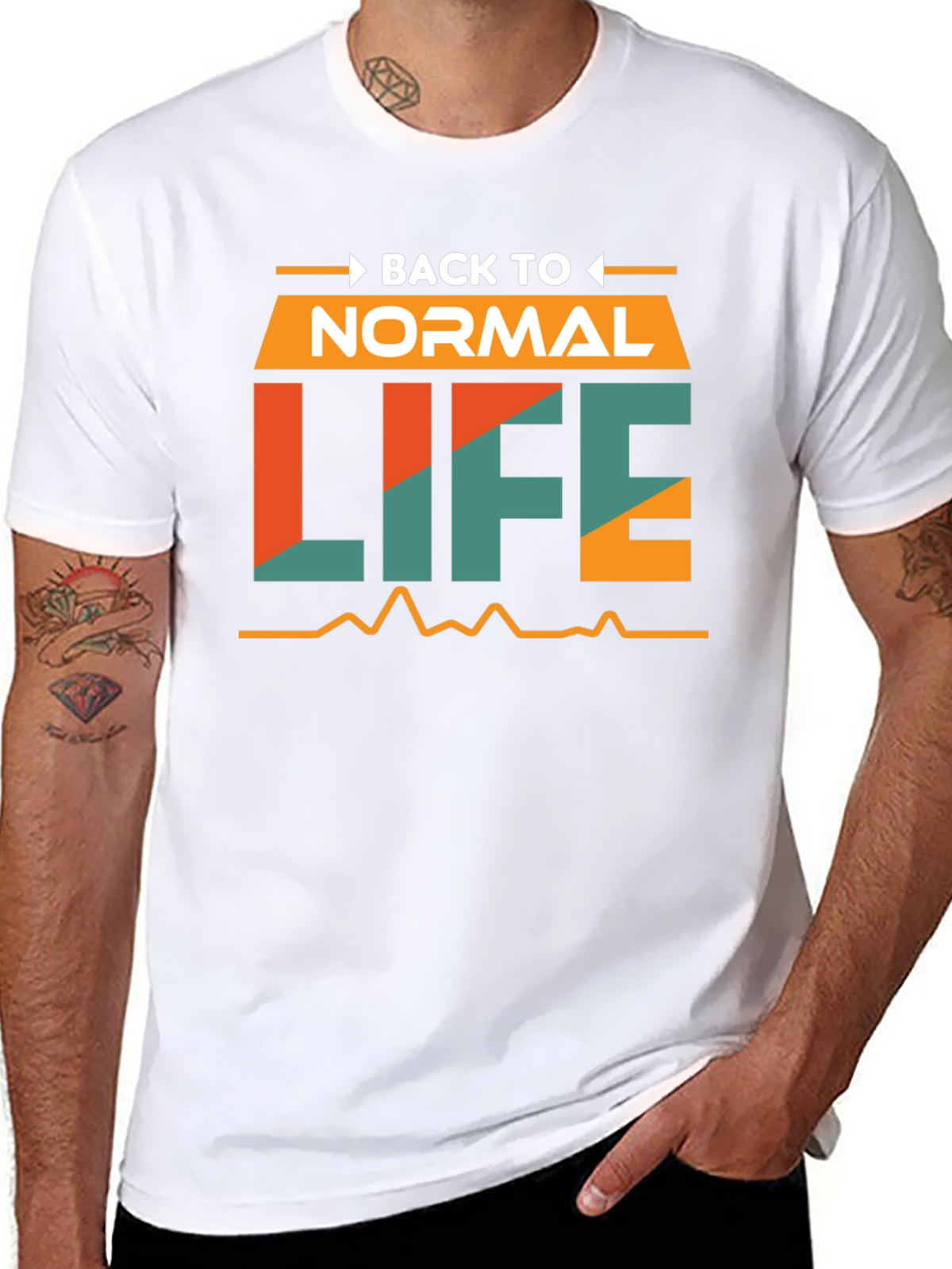 Back to Normal Life Graphic T-Shirt