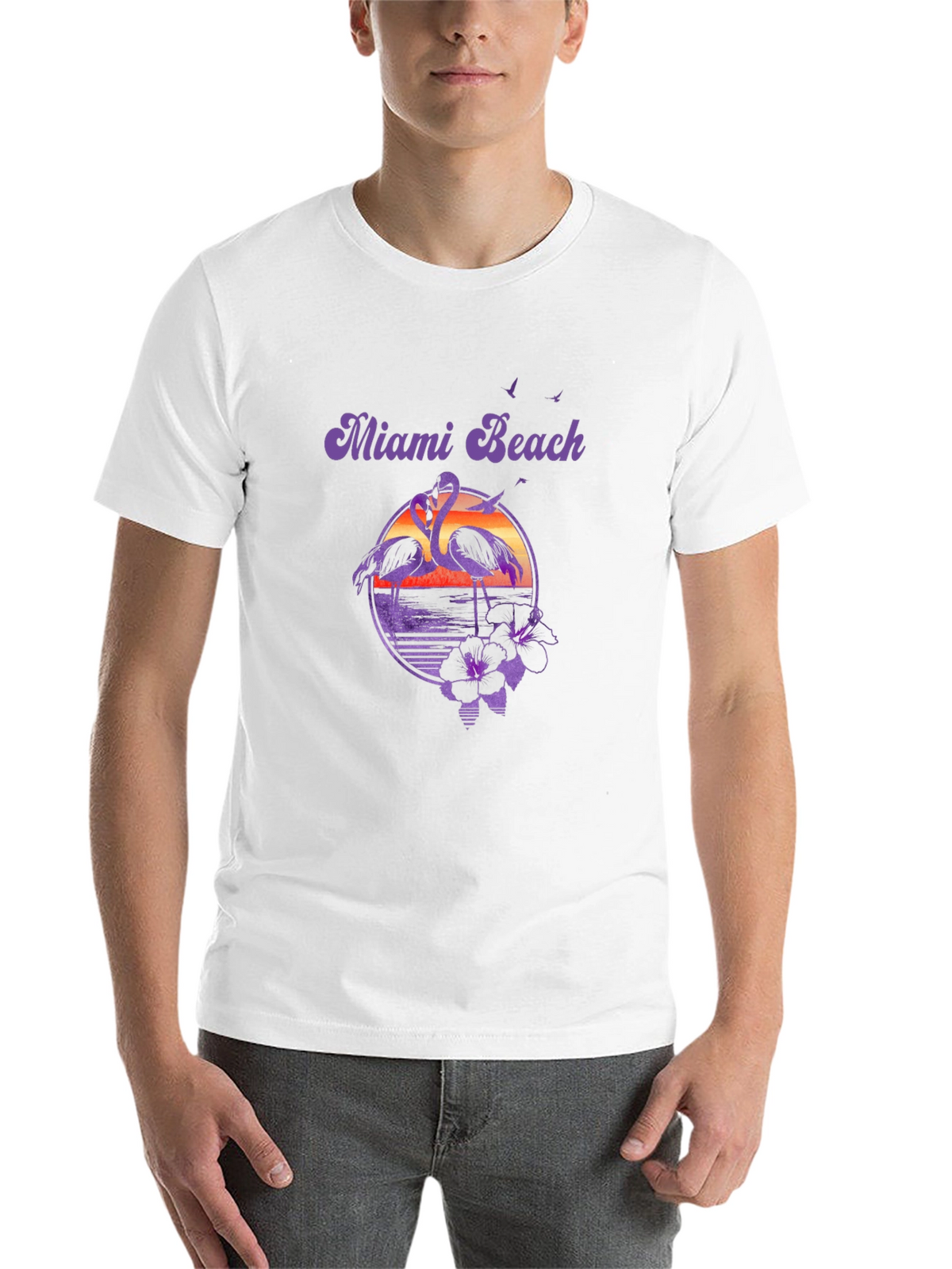 Miami Beach Retro Graphic Tee