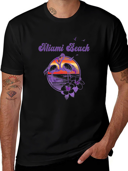 Miami Beach Retro Graphic Tee