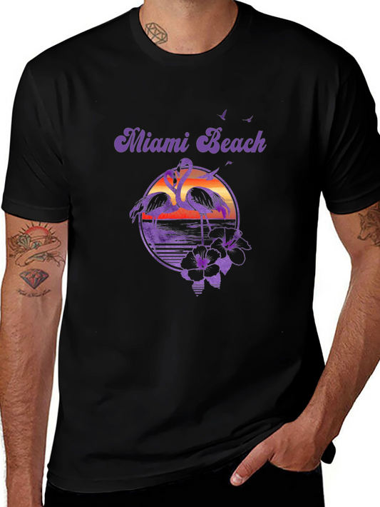 Miami Beach Retro Graphic Tee