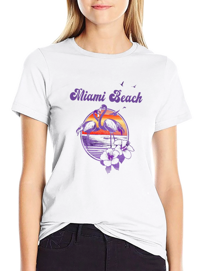 Miami Beach Retro Graphic Tee