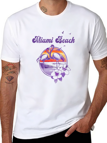 Miami Beach Retro Graphic Tee
