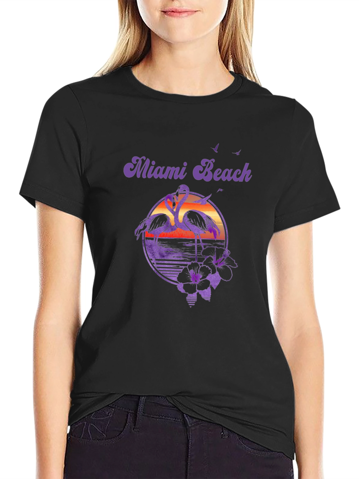 Miami Beach Retro Graphic Tee