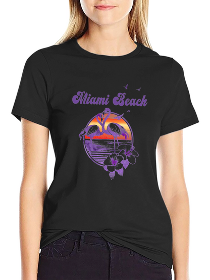 Miami Beach Retro Graphic Tee