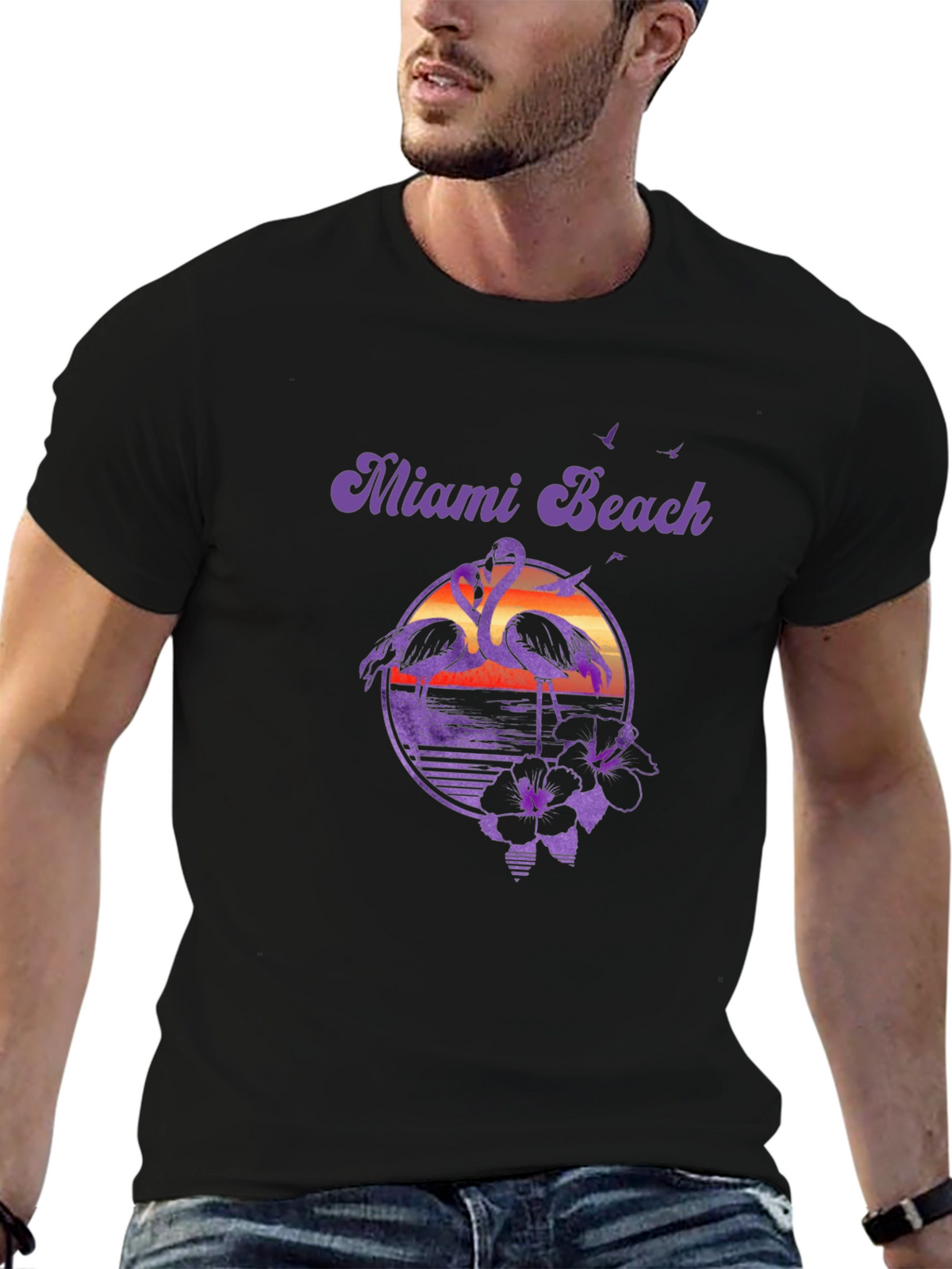 Miami Beach Retro Graphic Tee
