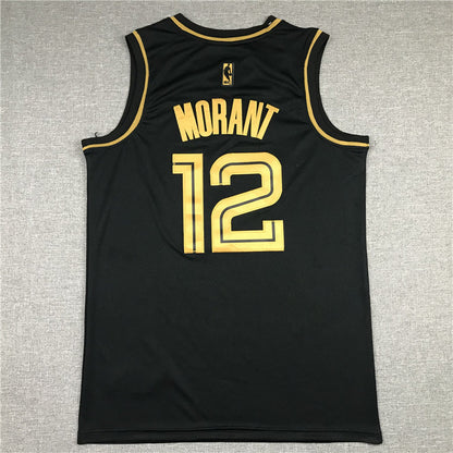 Men's Memphis Grizzlies Ja Morant #12 Black Replica Fast Break Jerseys