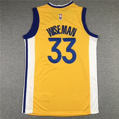 Men's Golden State Warriors James Wiseman Gold Fast Break Team Replica Jerseys