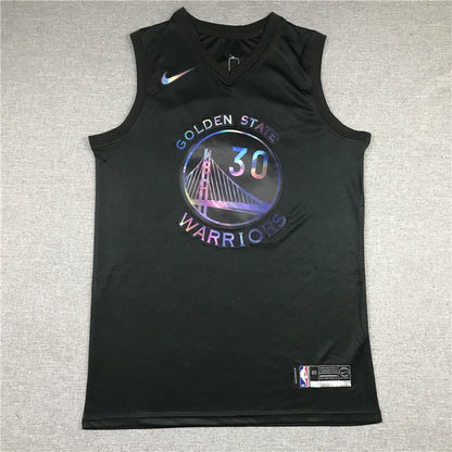 Men's Golden State Warriors Stephen Curry #30 NBA Black Fast Break Replica Jerseys