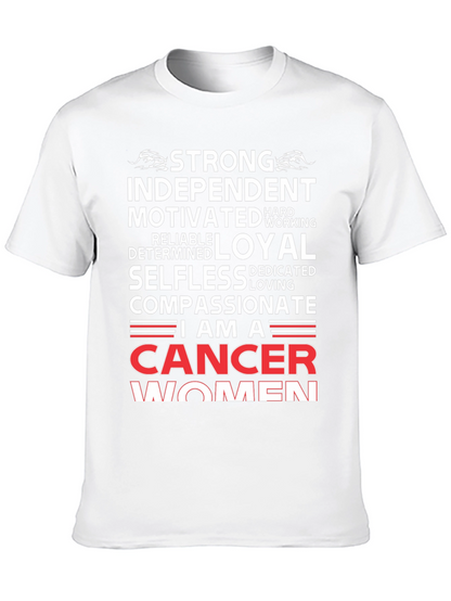 Cancer Women T-Shirt - Strong Independent