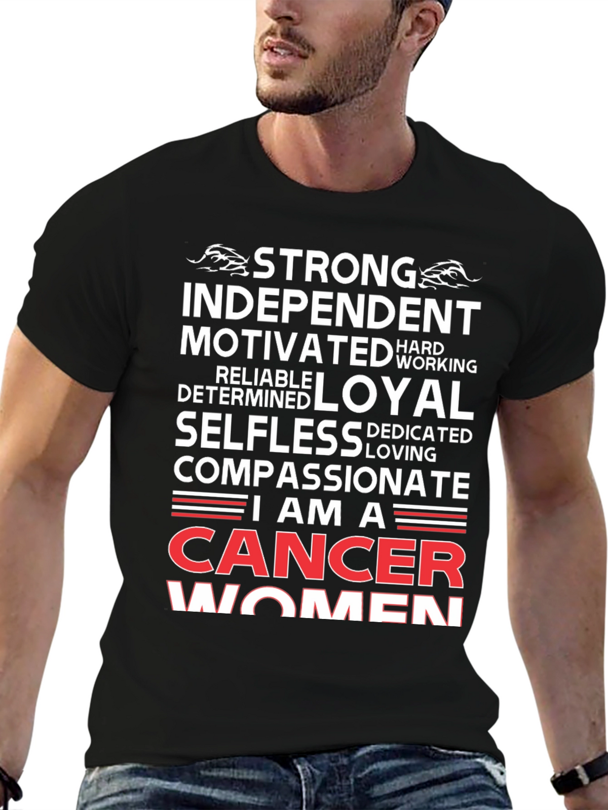 Cancer Women T-Shirt - Strong Independent