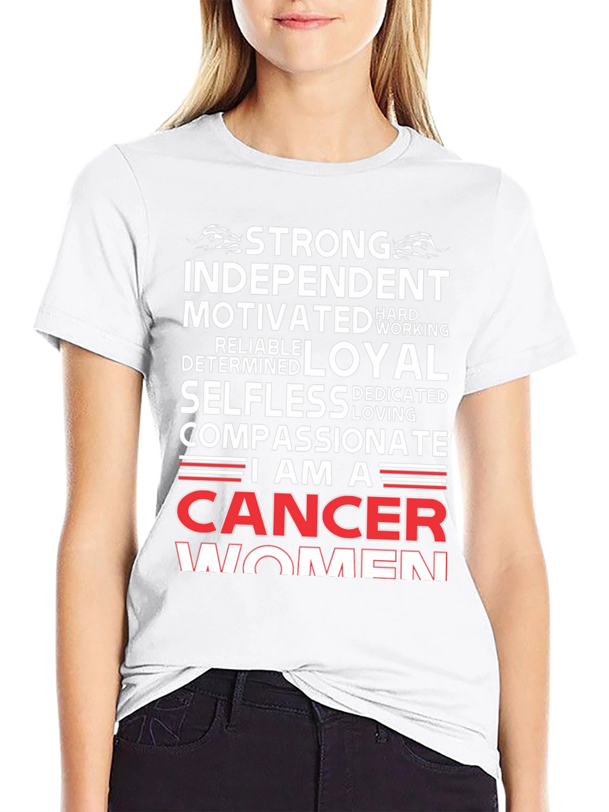 Cancer Women T-Shirt - Strong Independent