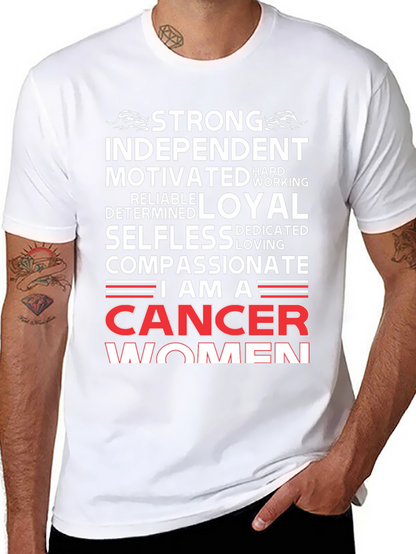 Cancer Women T-Shirt - Strong Independent