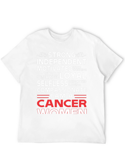 Cancer Women T-Shirt - Strong Independent