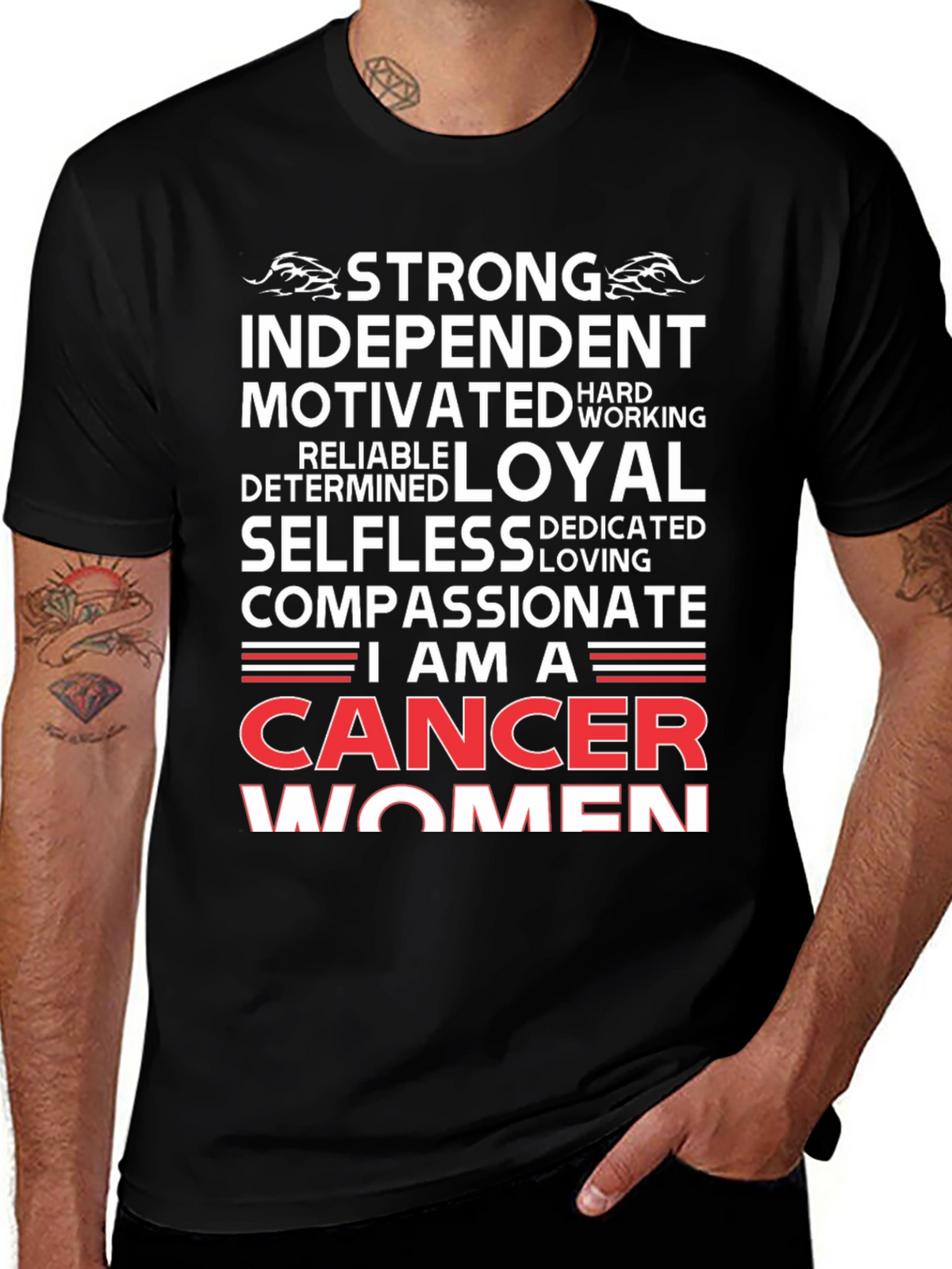 Cancer Women T-Shirt - Strong Independent