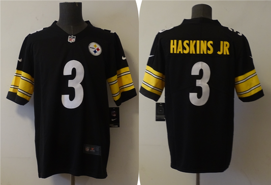 Men's Pittsburgh Steelers Dwayne Haskins Jr. #3 Black Game Jerseys